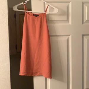 Rose colored nylon tank